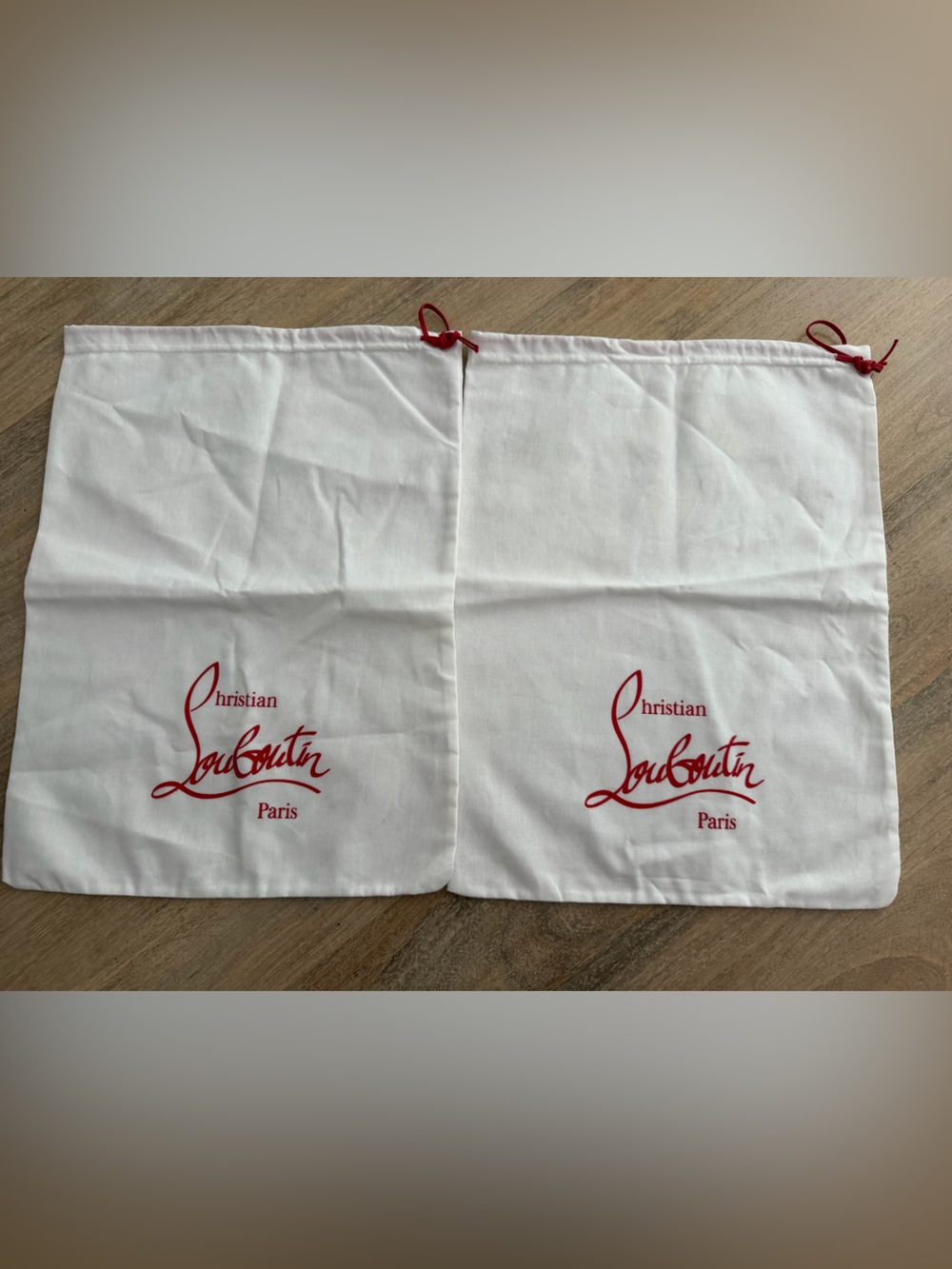 Christian Louboutin Paris Dust Bags Set of 2